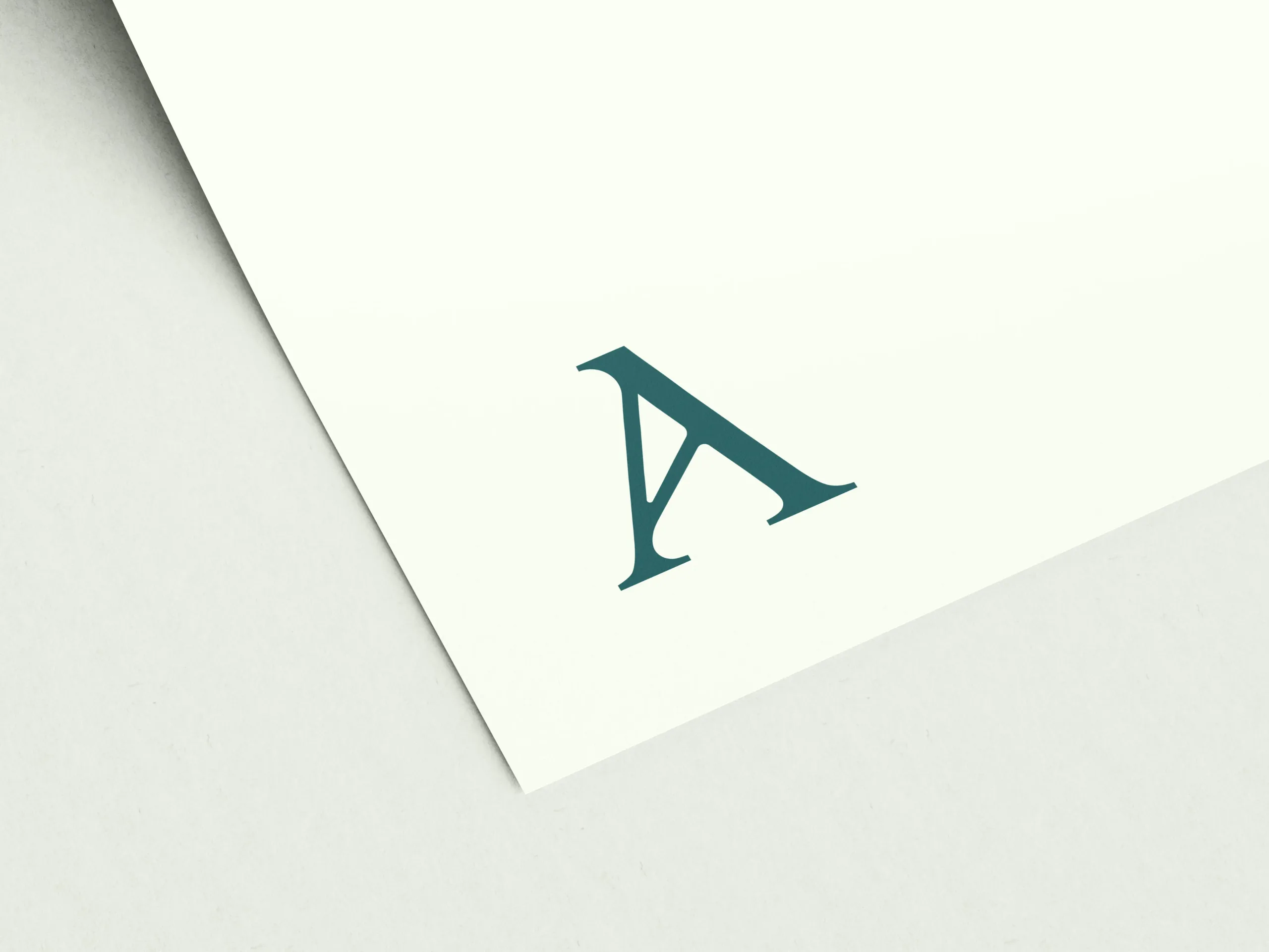 absihdee (ABCDE) monogram logo mockup
