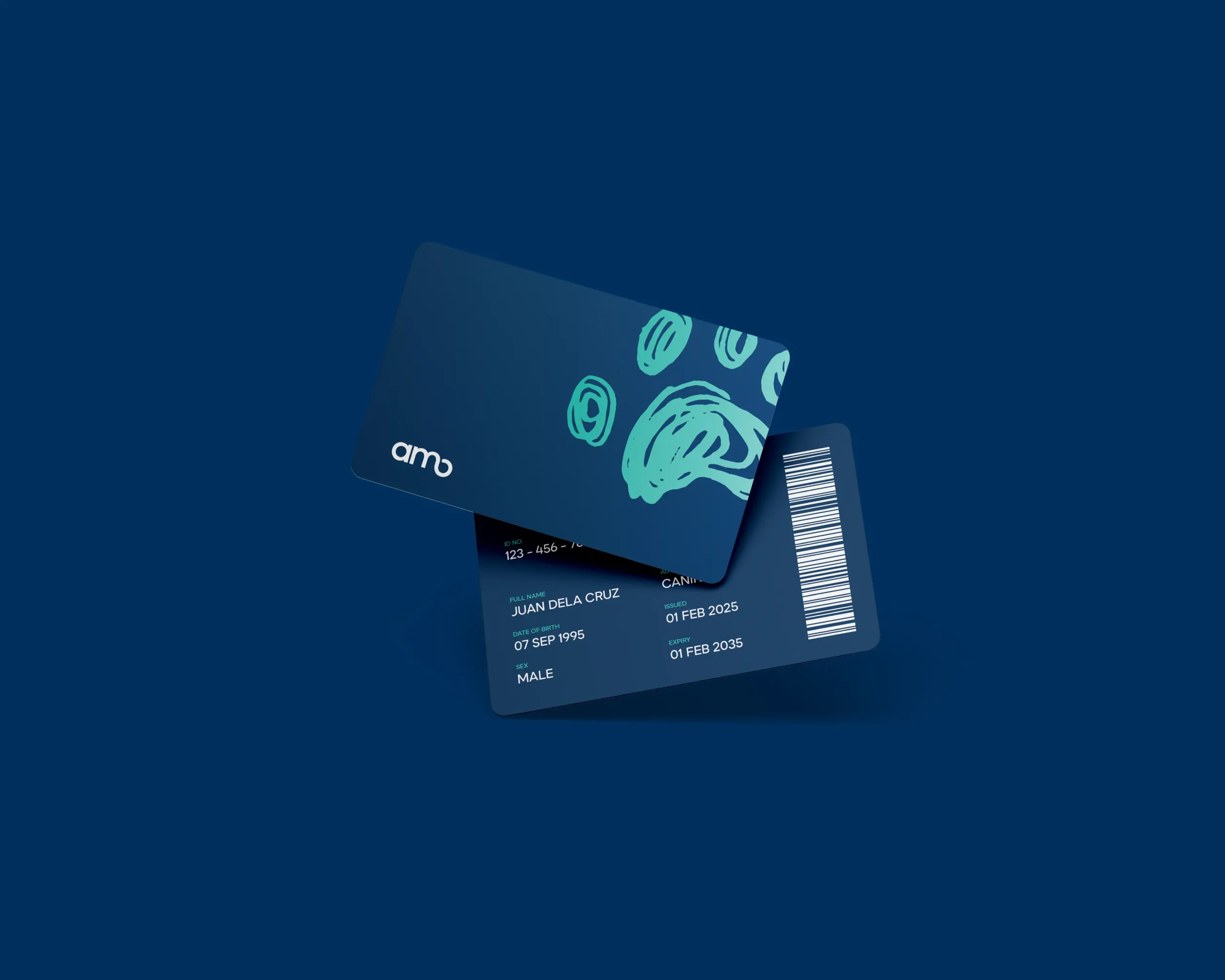 AMO License card mockup